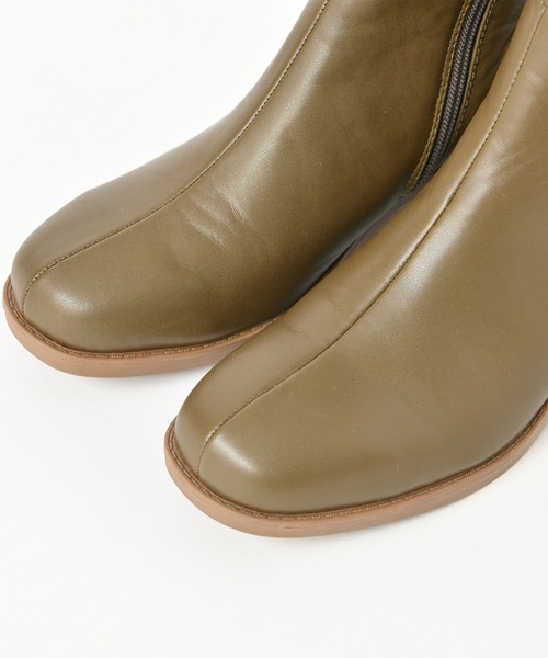 one after another NICE CLAUP（ワンアフターアナザーナイスクラップ）の「フェイクレザーニーハイブーツ（ブーツ・レディース・ベージュ/カーキ/モカ・SMALL/MEDIUM/LARGE）」の7枚目の写真