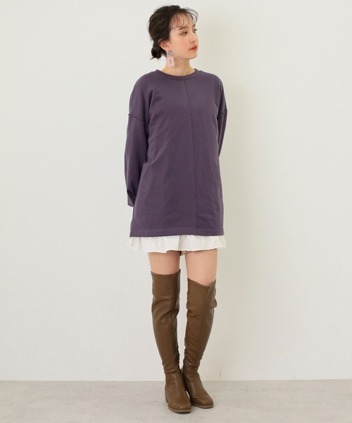 one after another NICE CLAUP（ワンアフターアナザーナイスクラップ）の「フェイクレザーニーハイブーツ（ブーツ・レディース・ベージュ/カーキ/モカ・SMALL/MEDIUM/LARGE）」の22枚目の写真