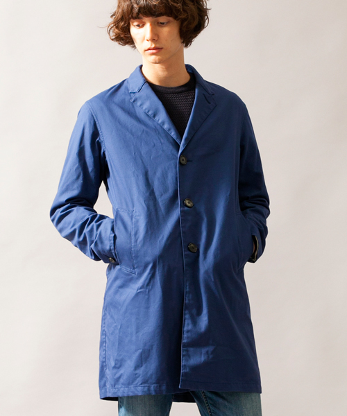 BEAUTY&YOUTH UNITED ARROWS（ビューティーアンドユースユナイテッドアローズ）の「BY ∴ コットン/ツイル チェスター コート◆（チェスターコート・メンズ・ネイビー/ロイヤルブルー・X-LARGE/LARGE/MEDIUM/SMALL）」の10枚目の写真