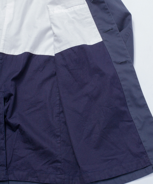 BEAUTY&YOUTH UNITED ARROWS（ビューティーアンドユースユナイテッドアローズ）の「BY ∴ コットン/ツイル チェスター コート◆（チェスターコート・メンズ・ネイビー/ロイヤルブルー・X-LARGE/LARGE/MEDIUM/SMALL）」の6枚目の写真