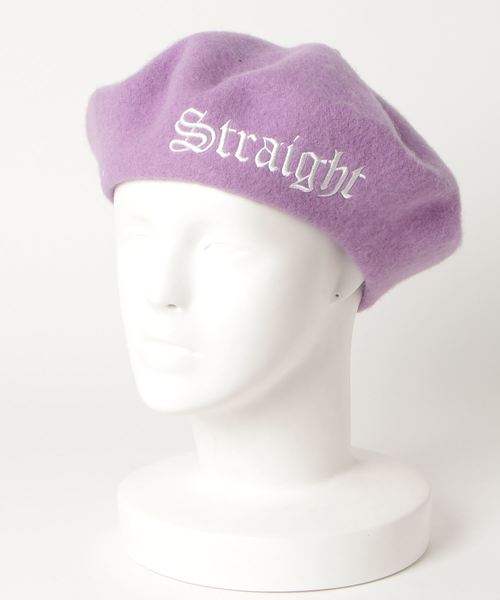 WC(ダブル シー)の「WC/ロゴベレー(ハンチング/ベレー帽・レディース・ライトパープル/ブラック・FREE)」の4枚目の写真