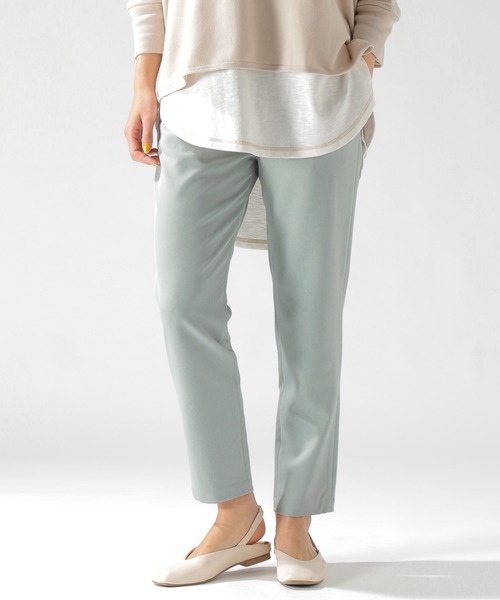 BAYFLOW（ベイフロー）の「ストレッチテーパードパンツ（その他パンツ・レディース・ブラック/ベージュ/ネイビー/ピンク/ライトグリーン・SMALL/MEDIUM/LARGE）」の3枚目の写真