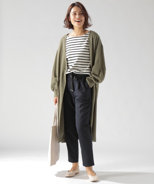 BAYFLOW（ベイフロー）の「ストレッチテーパードパンツ（その他パンツ・レディース・ブラック/ベージュ/ネイビー/ピンク/ライトグリーン・SMALL/MEDIUM/LARGE）」の13枚目の写真