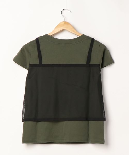 La SRIC（ラスリック）の「La SRIC/ビスチェドッキングTシャツ（Tシャツ/カットソー・レディース・オフホワイト/カーキ・38）」の14枚目の写真