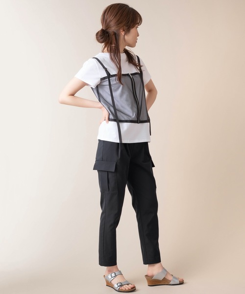 La SRIC（ラスリック）の「La SRIC/ビスチェドッキングTシャツ（Tシャツ/カットソー・レディース・オフホワイト/カーキ・38）」の13枚目の写真