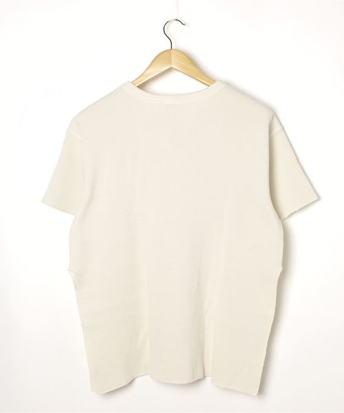 WALLA WALLA SPORT(ワラワラスポーツ)の「S/S THERMAL CREW / ショートスリーブサーマルクルー(Tシャツ/カットソー・レディース・ブラック/グレー/ブラウン/ナチュラル/フューシャピンク/オレンジ・MEDIUM)」の7枚目の写真
