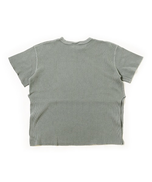 WALLA WALLA SPORT(ワラワラスポーツ)の「S/S THERMAL CREW / ショートスリーブサーマルクルー(Tシャツ/カットソー・レディース・ブラック/グレー/ブラウン/ナチュラル/フューシャピンク/オレンジ・MEDIUM)」の9枚目の写真
