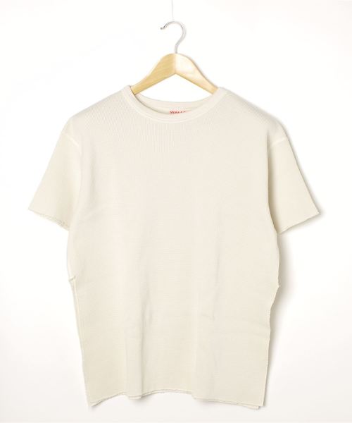 WALLA WALLA SPORT(ワラワラスポーツ)の「S/S THERMAL CREW / ショートスリーブサーマルクルー(Tシャツ/カットソー・レディース・ブラック/グレー/ブラウン/ナチュラル/フューシャピンク/オレンジ・MEDIUM)」の15枚目の写真