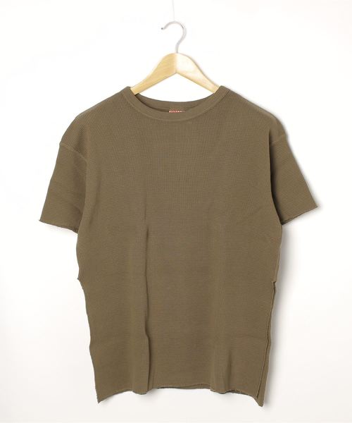 WALLA WALLA SPORT(ワラワラスポーツ)の「S/S THERMAL CREW / ショートスリーブサーマルクルー(Tシャツ/カットソー・レディース・ブラック/グレー/ブラウン/ナチュラル/フューシャピンク/オレンジ・MEDIUM)」の17枚目の写真