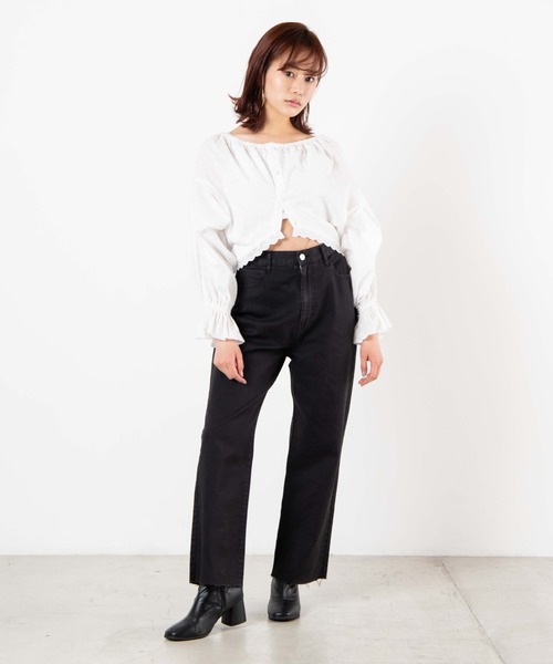 WEGO(ウィゴー)の「WEGO/コットンレース2wayシャーリングブラウス(シャツ/ブラウス・レディース・ホワイト・FREE)」の5枚目の写真