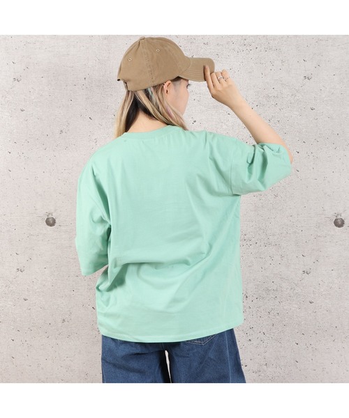 VIBGYOR（ヴィブジョー）の「FOLLOW MEフォトプリント半袖Tシャツ(YA)（Tシャツ/カットソー・レディース・ホワイト/ブラック/サックスブルー/ピンク/ミント・FREE）」の8枚目の写真