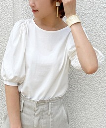 肩パフTシャツ