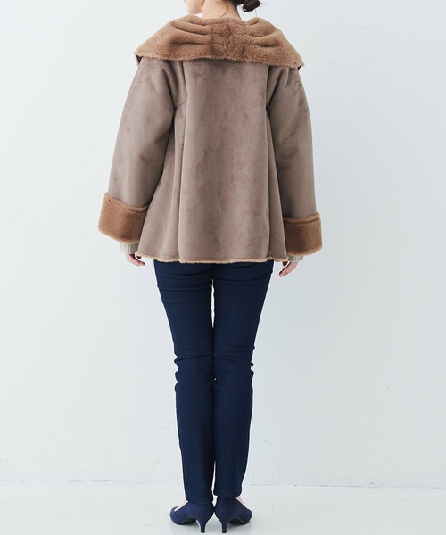 アミパリス　ブラウンムートンコート URBAN RESEARCH（アーバンリサーチ） ムートンコート ボアコート