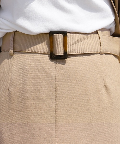 PairPair(ペアペア)の「フロントスリットツイルスカート(セットアップ)(スカート・レディース・ベージュ/ブラウン/モカ・FREE)」の6枚目の写真