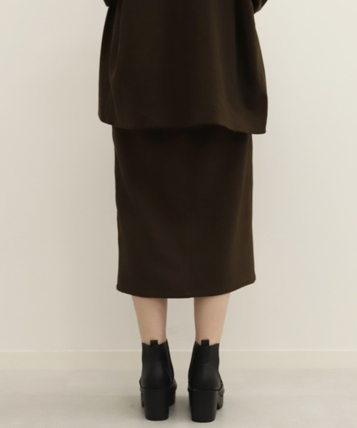 PairPair(ペアペア)の「フロントスリットツイルスカート(セットアップ)(スカート・レディース・ベージュ/ブラウン/モカ・FREE)」の11枚目の写真