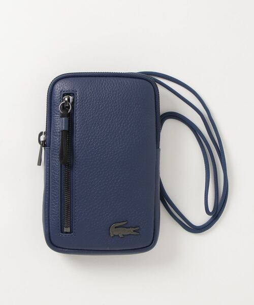 LACOSTE（ラコステ）の「SOFT MATEフルグレインレザースマホケース 