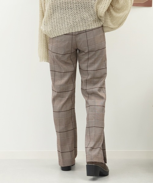 PairPair（ペアペア）の「チェック美脚フレアパンツ(セットアップ)（その他パンツ・レディース・ブラウン・FREE）」の8枚目の写真