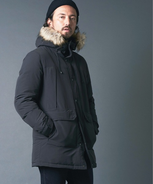 Magine（マージン）の「NYLON TUSSAH MOUNTAIN FUR DOWN COAT:ナイロン 