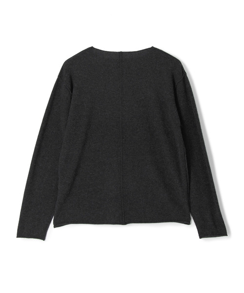 ESTNATION（エストネーション）の「ハラダマニア / カシミヤプルオーバーニット（ニット/セーター・メンズ・ネイビー/ブラウン/チャコールグレー・LARGE/MEDIUM）」の4枚目の写真