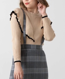 WEGO | WEGO/ショルダーフリルニット(ニット/セーター)