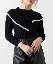 WEGO | WEGO/ショルダーフリルニット(ニット/セーター)