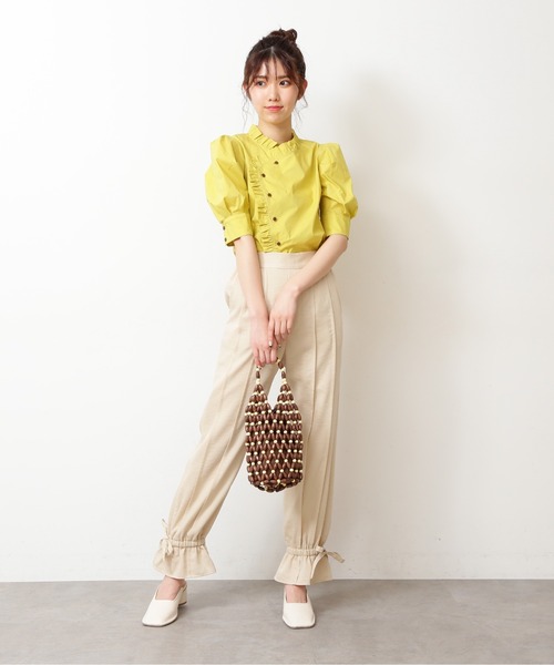 「styling/」 ノースリーブブラウス FREE イエロー レディース STYLE DELI 「STYLE DELI」 ノースリーブブラウス FREE イエロー