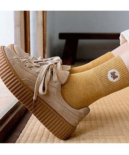 「kakko」（カッコ）の「レディース ワンポイントソックス靴下（ソックス/靴下・レディース・A/B/C/D/E/F/G/H・ONE SIZE）」の13枚目の写真