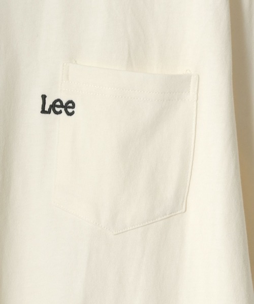 Lee(リー)の「Lee/リー ワンポイント ミニロゴ刺繍 ポケット Tシャツ/無地T(Tシャツ/カットソー・メンズ・ブラック/ベージュ/オフホワイト/オリーブ/ブルーグレー・S/M/L/XL)」の12枚目の写真