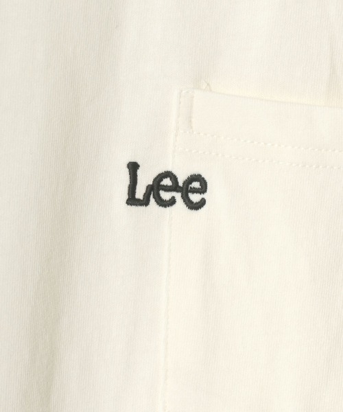 Lee(リー)の「Lee/リー ワンポイント ミニロゴ刺繍 ポケット Tシャツ/無地T(Tシャツ/カットソー・メンズ・ブラック/ベージュ/オフホワイト/オリーブ/ブルーグレー・S/M/L/XL)」の13枚目の写真