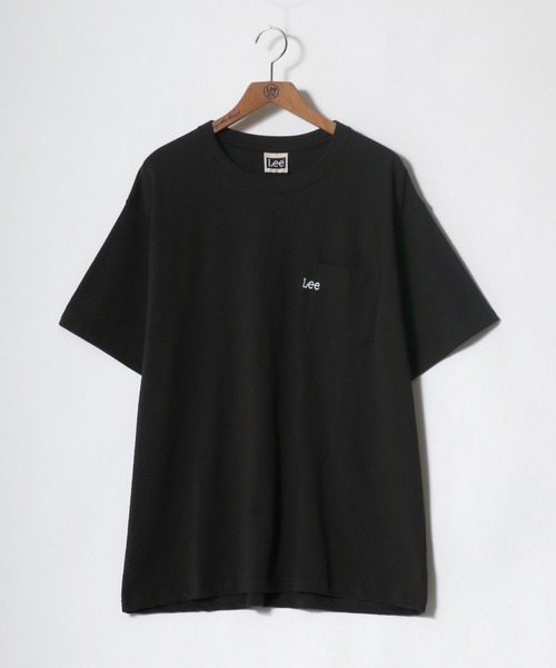 Lee(リー)の「Lee/リー ワンポイント ミニロゴ刺繍 ポケット Tシャツ/無地T(Tシャツ/カットソー・メンズ・ブラック/ベージュ/オフホワイト/オリーブ/ブルーグレー・S/M/L/XL)」の7枚目の写真