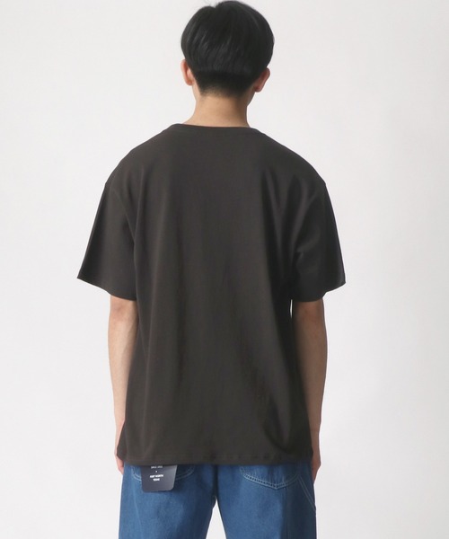 Lee(リー)の「Lee/リー ワンポイント ミニロゴ刺繍 ポケット Tシャツ/無地T(Tシャツ/カットソー・メンズ・ブラック/ベージュ/オフホワイト/オリーブ/ブルーグレー・S/M/L/XL)」の21枚目の写真