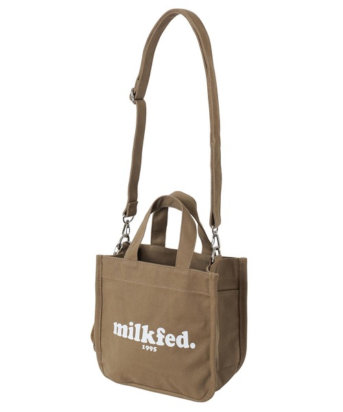 MILKFED.（ミルクフェド）の「COOPER LOGO MINI SHOULDER BAG / ショルダーバッグ（ショルダーバッグ・レディース・ホワイト/ブラック/ベージュ/ネイビー/レッド/ピンク/ライトピンク・ONE SIZE）」の3枚目の写真