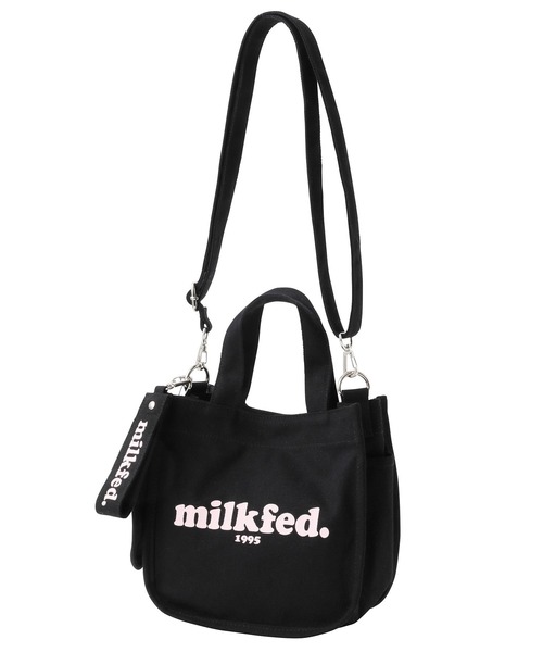 MILKFED.（ミルクフェド）の「COOPER LOGO MINI SHOULDER BAG / ショルダーバッグ（ショルダーバッグ・レディース・ホワイト/ブラック/ベージュ/ネイビー/レッド/ピンク/ライトピンク・ONE SIZE）」の6枚目の写真