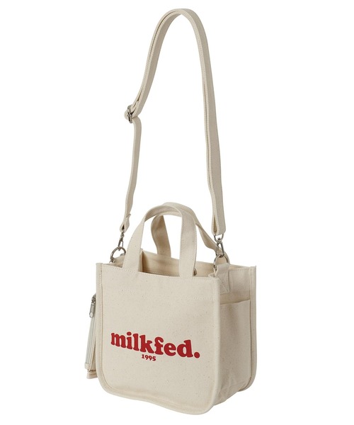 MILKFED.（ミルクフェド）の「COOPER LOGO MINI SHOULDER BAG / ショルダーバッグ（ショルダーバッグ・レディース・ホワイト/ブラック/ベージュ/ネイビー/レッド/ピンク/ライトピンク・ONE SIZE）」の7枚目の写真