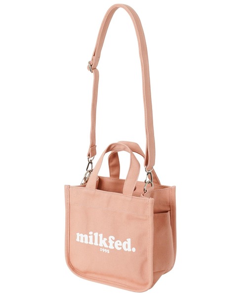 MILKFED.（ミルクフェド）の「COOPER LOGO MINI SHOULDER BAG / ショルダーバッグ（ショルダーバッグ・レディース・ホワイト/ブラック/ベージュ/ネイビー/レッド/ピンク/ライトピンク・ONE SIZE）」の5枚目の写真