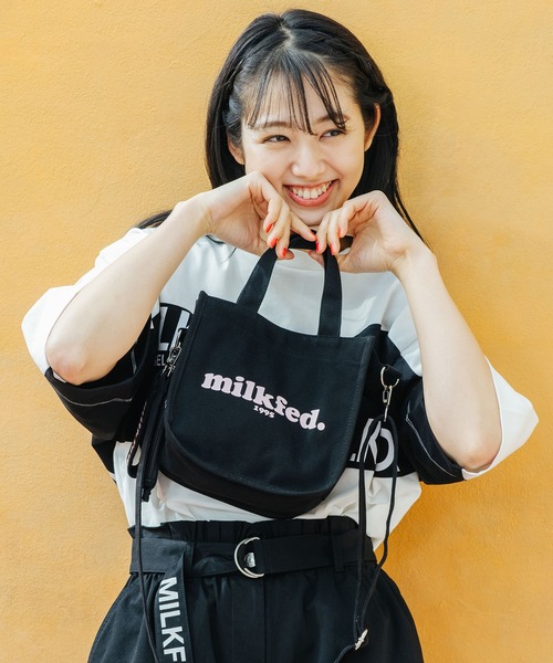 MILKFED.（ミルクフェド）の「COOPER LOGO MINI SHOULDER BAG / ショルダーバッグ（ショルダーバッグ・レディース・ホワイト/ブラック/ベージュ/ネイビー/レッド/ピンク/ライトピンク・ONE SIZE）」の18枚目の写真