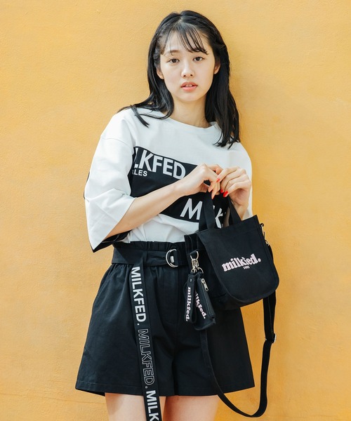 MILKFED.（ミルクフェド）の「COOPER LOGO MINI SHOULDER BAG / ショルダーバッグ（ショルダーバッグ・レディース・ホワイト/ブラック/ベージュ/ネイビー/レッド/ピンク/ライトピンク・ONE SIZE）」の13枚目の写真