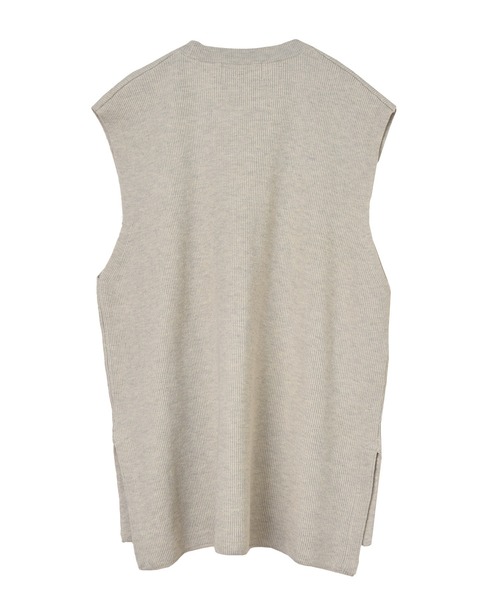 NIDO(ニド)の「リッジストライプニットベスト(ニット/セーター・メンズ・ベージュ/ブラウン/パープル・LARGE/MEDIUM)」の14枚目の写真