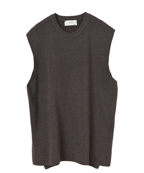 NIDO(ニド)の「リッジストライプニットベスト(ニット/セーター・メンズ・ベージュ/ブラウン/パープル・LARGE/MEDIUM)」の7枚目の写真