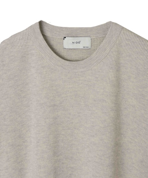 NIDO(ニド)の「リッジストライプニットベスト(ニット/セーター・メンズ・ベージュ/ブラウン/パープル・LARGE/MEDIUM)」の15枚目の写真