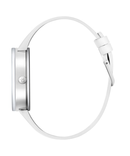 CALVIN KLEIN WATCHES+JEWELRY（カルバン・クライン ウォッチ＆ジュエリー）の「[カルバンクライン] CALVIN KLEIN 腕時計 Clear top（クリア・トップ）  3針  シルバーｘホワイト（アナログ腕時計・レディース・ホワイト・FREE）」の2枚目の写真