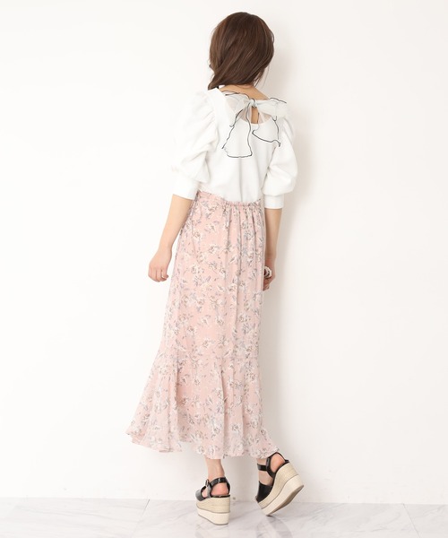 one after another NICE CLAUP（ワンアフターアナザーナイスクラップ）の「アソートサイドリボンスカート（スカート・レディース・アイボリー/オフホワイト/イエロー系その他/ピンク系その他・FREE）」の10枚目の写真