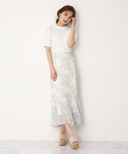 one after another NICE CLAUP（ワンアフターアナザーナイスクラップ）の「アソートサイドリボンスカート（スカート・レディース・アイボリー/オフホワイト/イエロー系その他/ピンク系その他・FREE）」の13枚目の写真