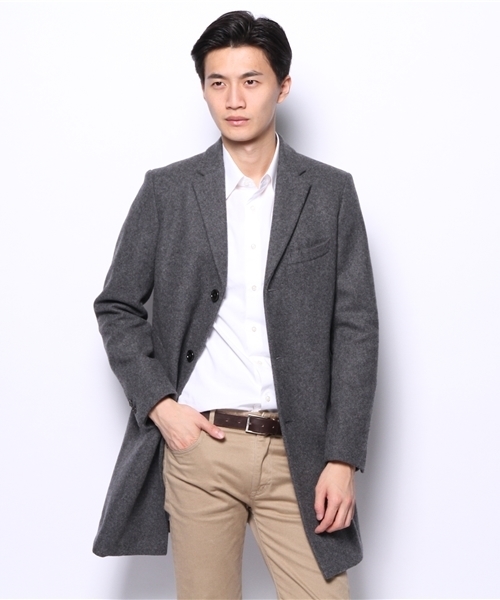 BEAMS(ビームス)の「BEAMS / メルトン チェスターコート(チェスターコート・メンズ・ネイビー/グレー・SMALL/MEDIUM/LARGE)」の12枚目の写真