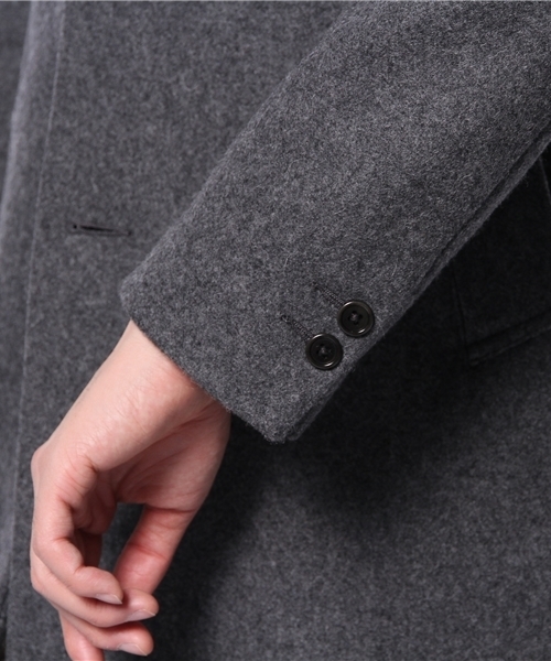 BEAMS(ビームス)の「BEAMS / メルトン チェスターコート(チェスターコート・メンズ・ネイビー/グレー・SMALL/MEDIUM/LARGE)」の4枚目の写真