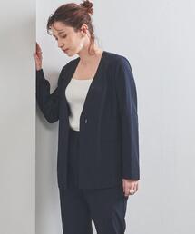 UNITED ARROWS | UBC R/C ツイル Vネックジャケット(ノーカラージャケット)