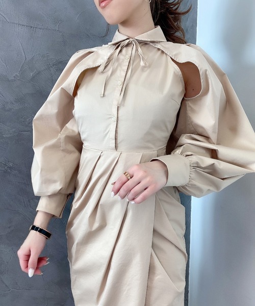セール】ボレロSET2wayシャツワンピース（ワンピース）｜eimy istoire 