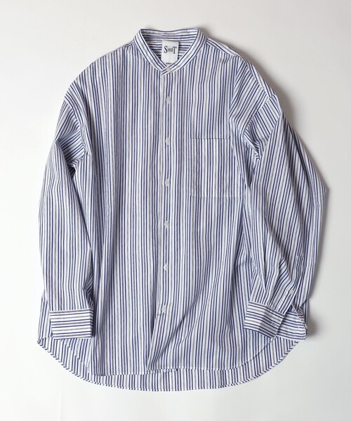 Firsthand（ファーストハンド）の「SHIRT FIRSTHAND by 5525GALLERY/シャツファーストハンドバイ5525ギャラリー バンドカラーシャツ（シャツ/ブラウス・メンズ・ブルー/ブラック/グレー/ストライプ/その他/ホワイト/ダークブルー・M/L）」の6枚目の写真