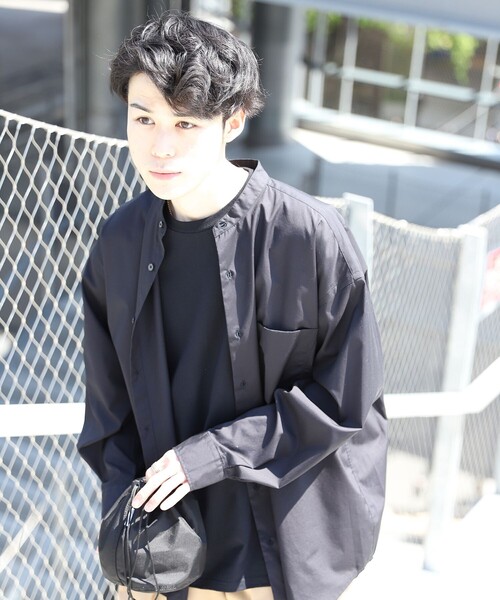 Firsthand（ファーストハンド）の「SHIRT FIRSTHAND by 5525GALLERY/シャツファーストハンドバイ5525ギャラリー バンドカラーシャツ（シャツ/ブラウス・メンズ・ブルー/ブラック/グレー/ストライプ/その他/ホワイト/ダークブルー・M/L）」の19枚目の写真