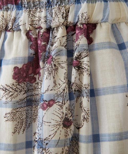 BEARDSLEY（ビアズリー）の「チェックフラワーパンツ（その他パンツ・レディース・イエロー/パープル・FREE）」の15枚目の写真